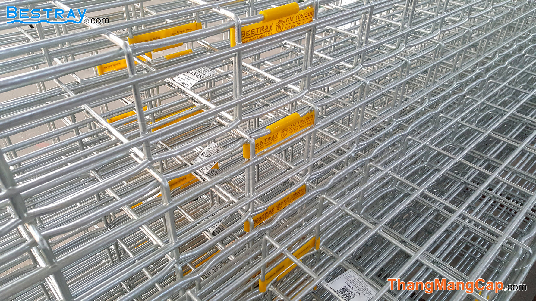 Máng cáp dạng lưới mạ kẽm nhúng nóng Bestray